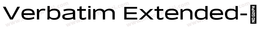 Verbatim Extended字体转换